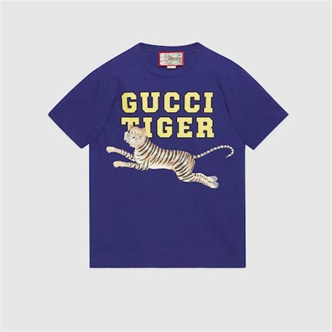 gucci blue shirt tiger